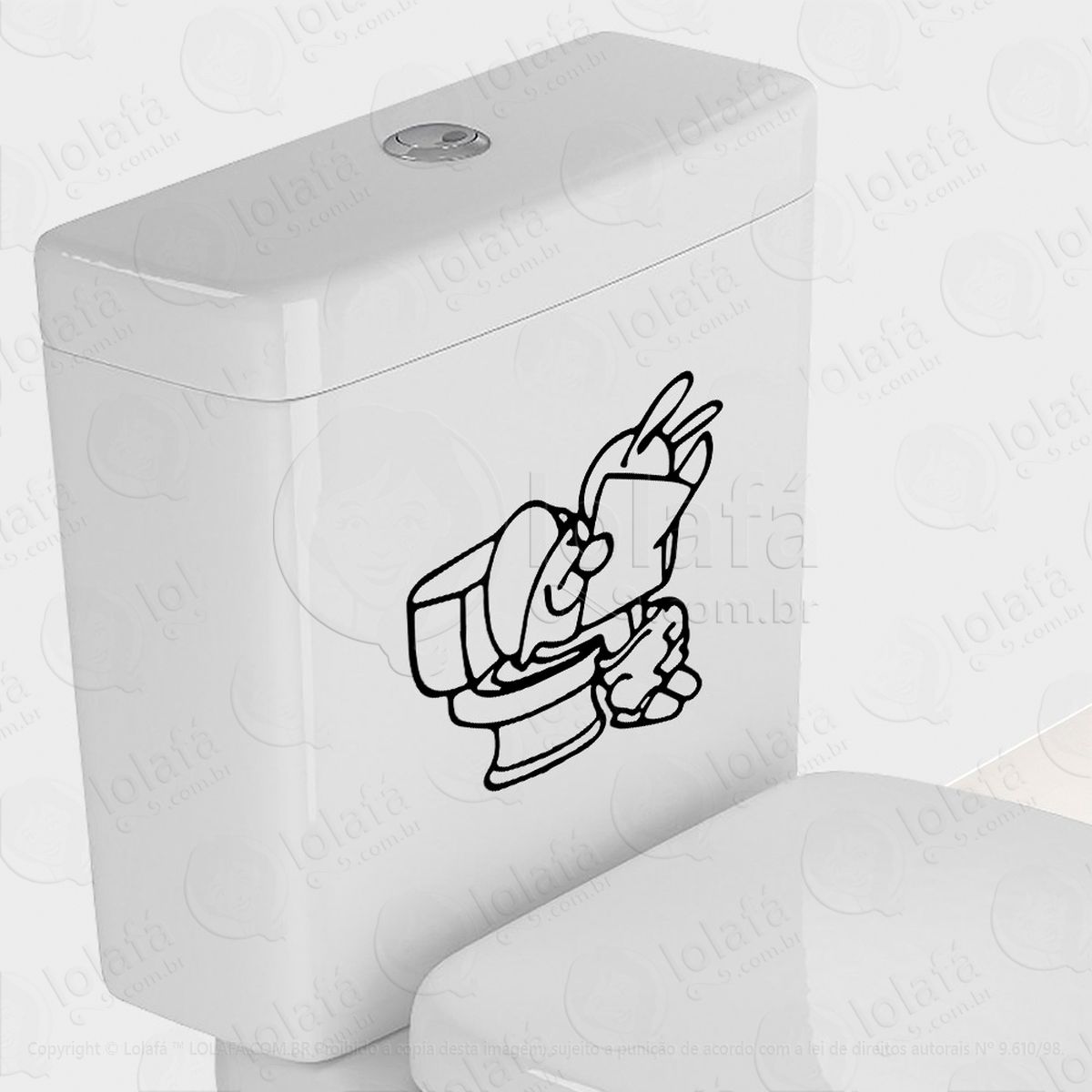 bichinho adesivos de vaso sanitário mod:62