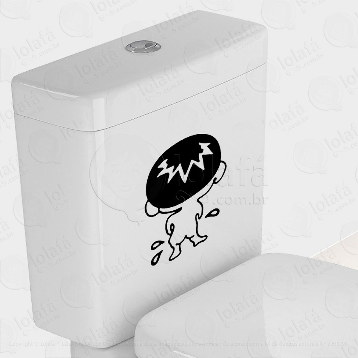 garotinho adesivos de vaso sanitário mod:67