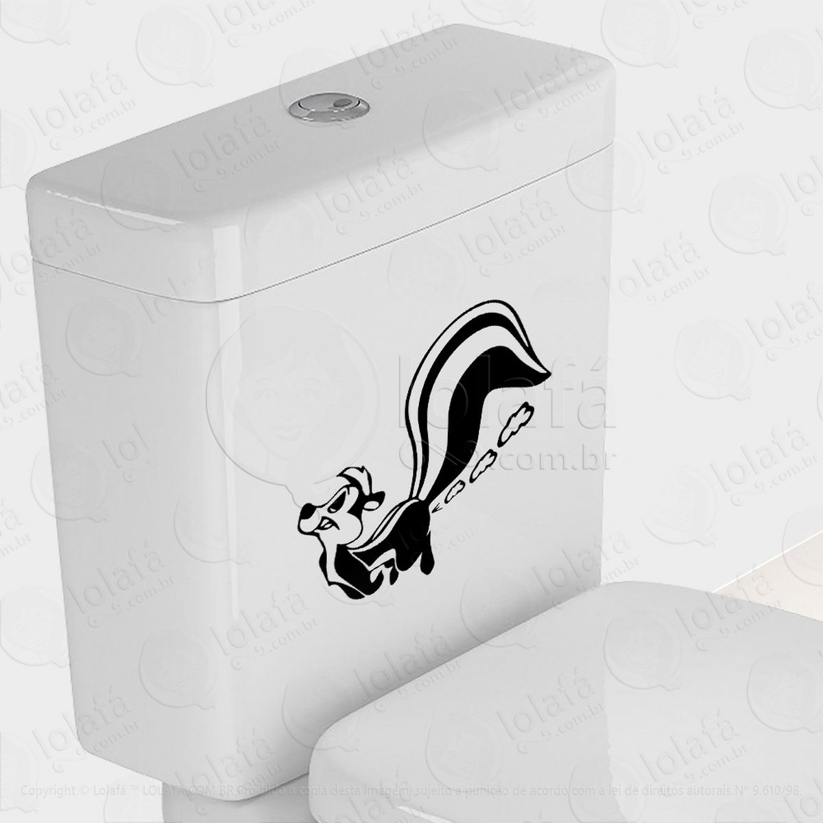 gambá adesivos de vaso sanitário mod:73
