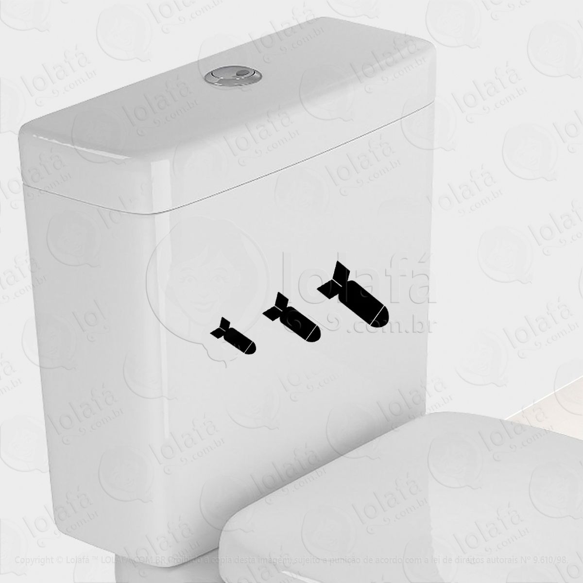 torpedos adesivos de vaso sanitário mod:74