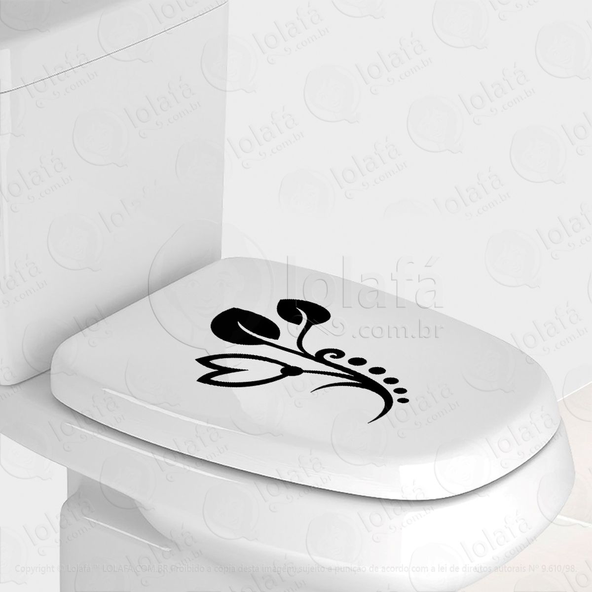 flor adesivos de vaso sanitário mod:75