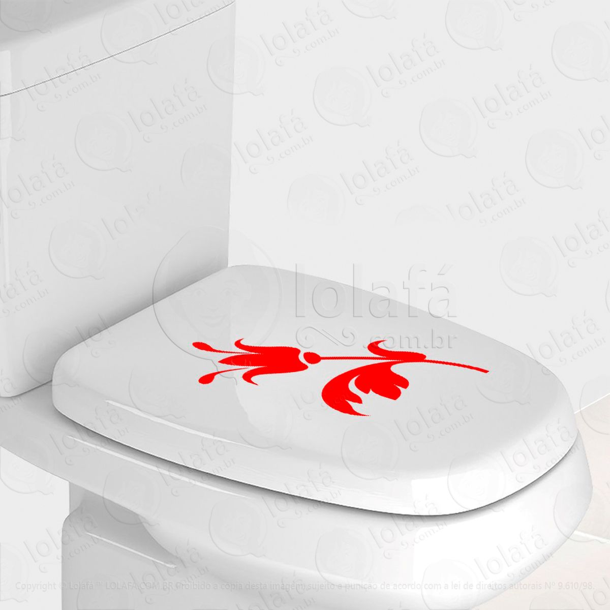 flor adesivos de vaso sanitário mod:76