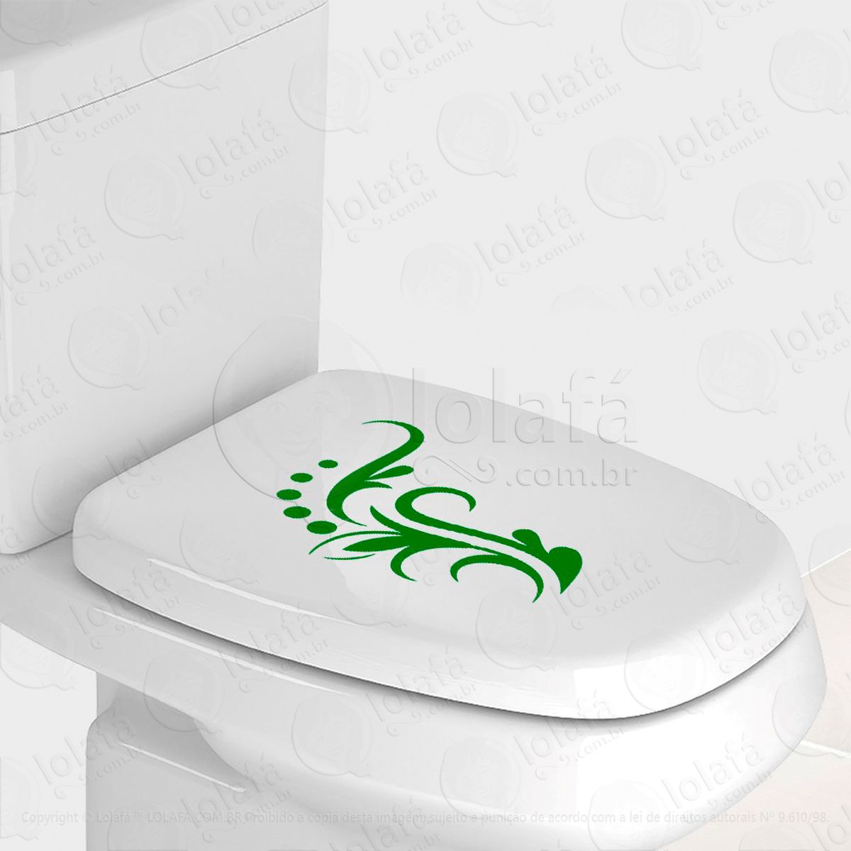 flor adesivos de vaso sanitário mod:77