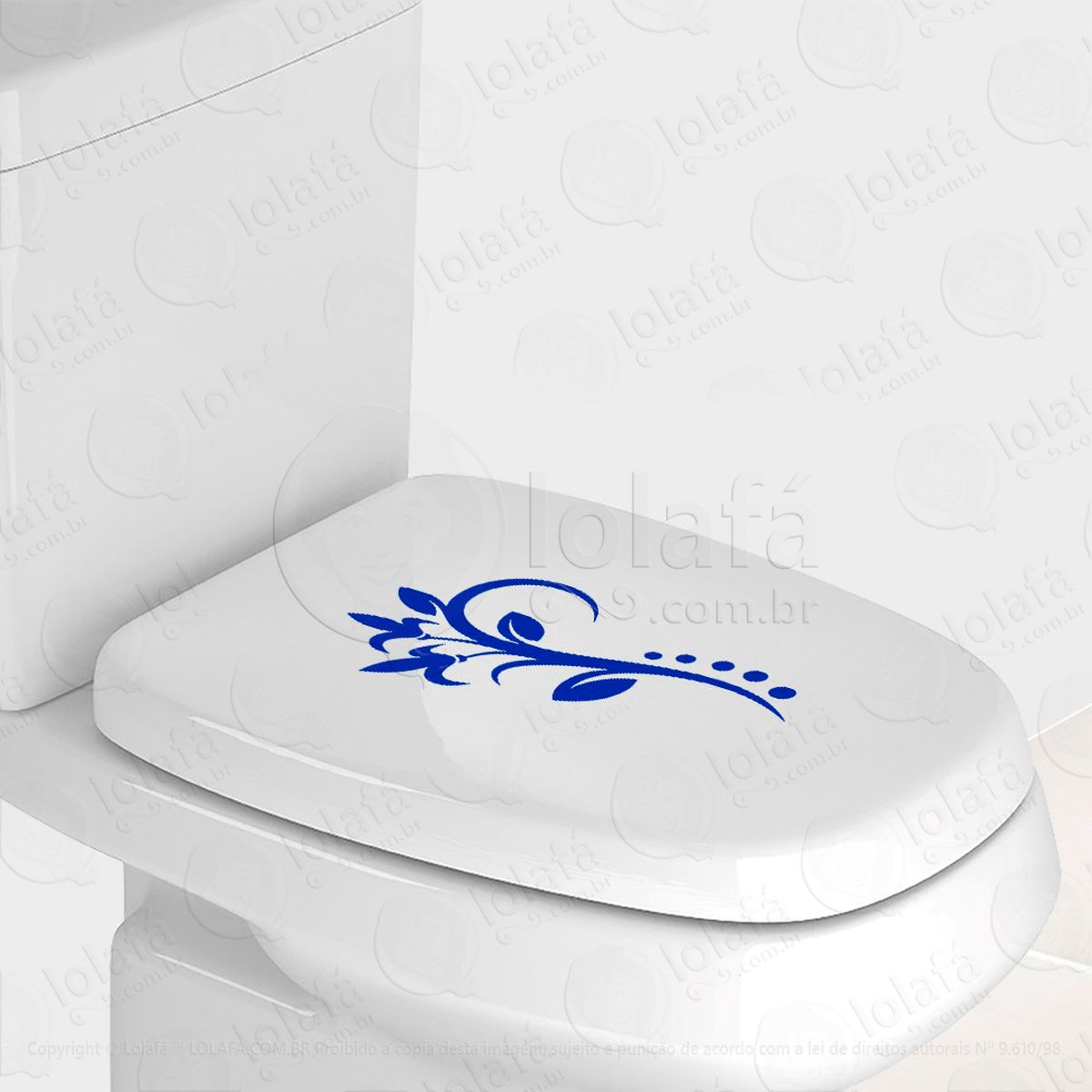 flor adesivos de vaso sanitário mod:78