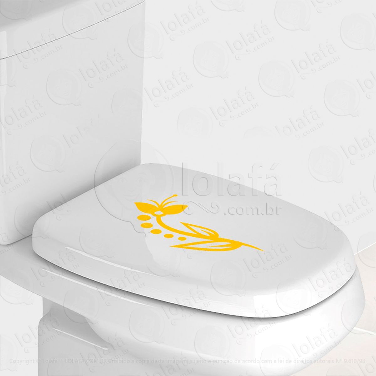 flor adesivos de vaso sanitário mod:79