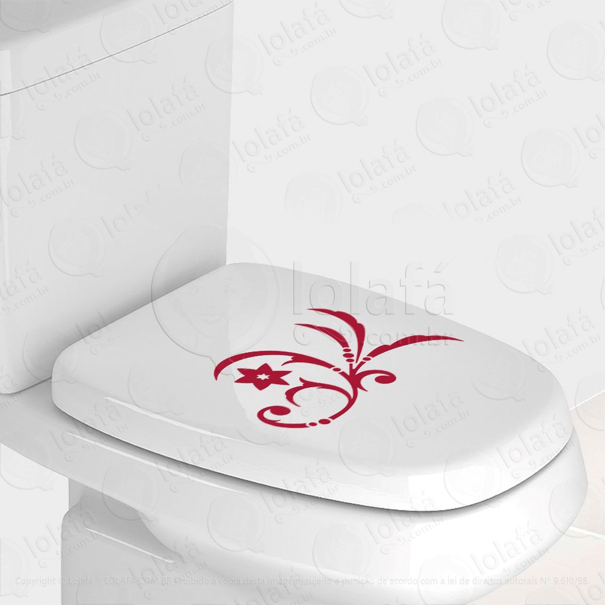 flor adesivos de vaso sanitário mod:85