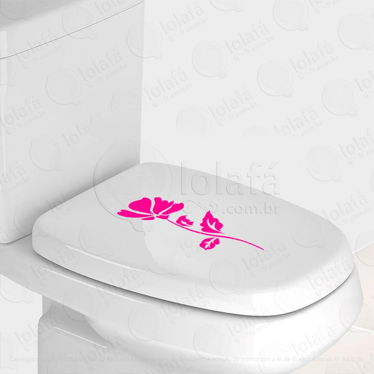 flor adesivos de vaso sanitário mod:87