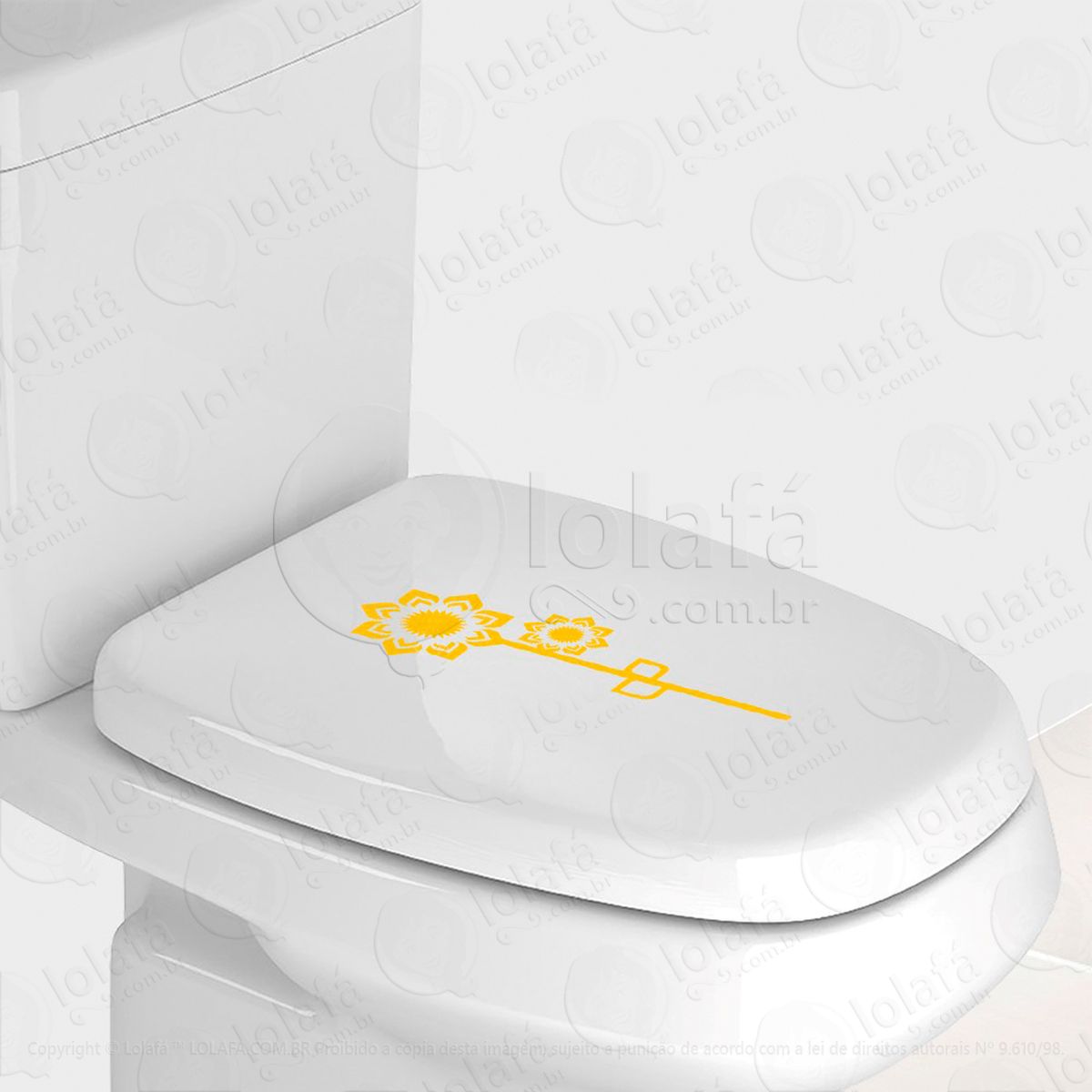 flor adesivos de vaso sanitário mod:93