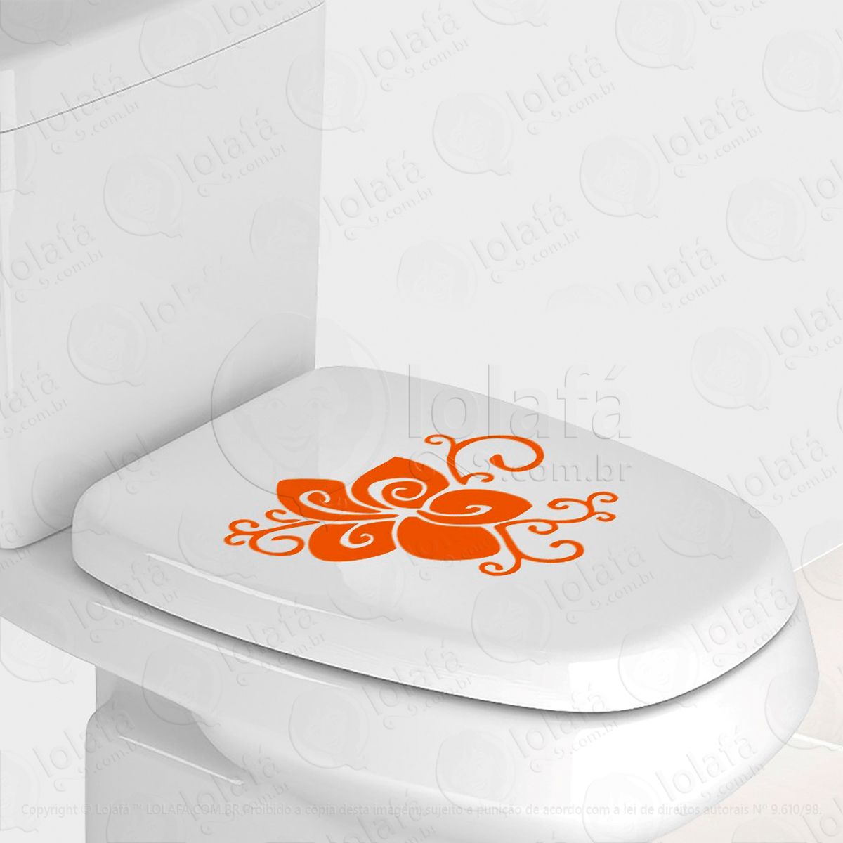 flor adesivos de vaso sanitário mod:94