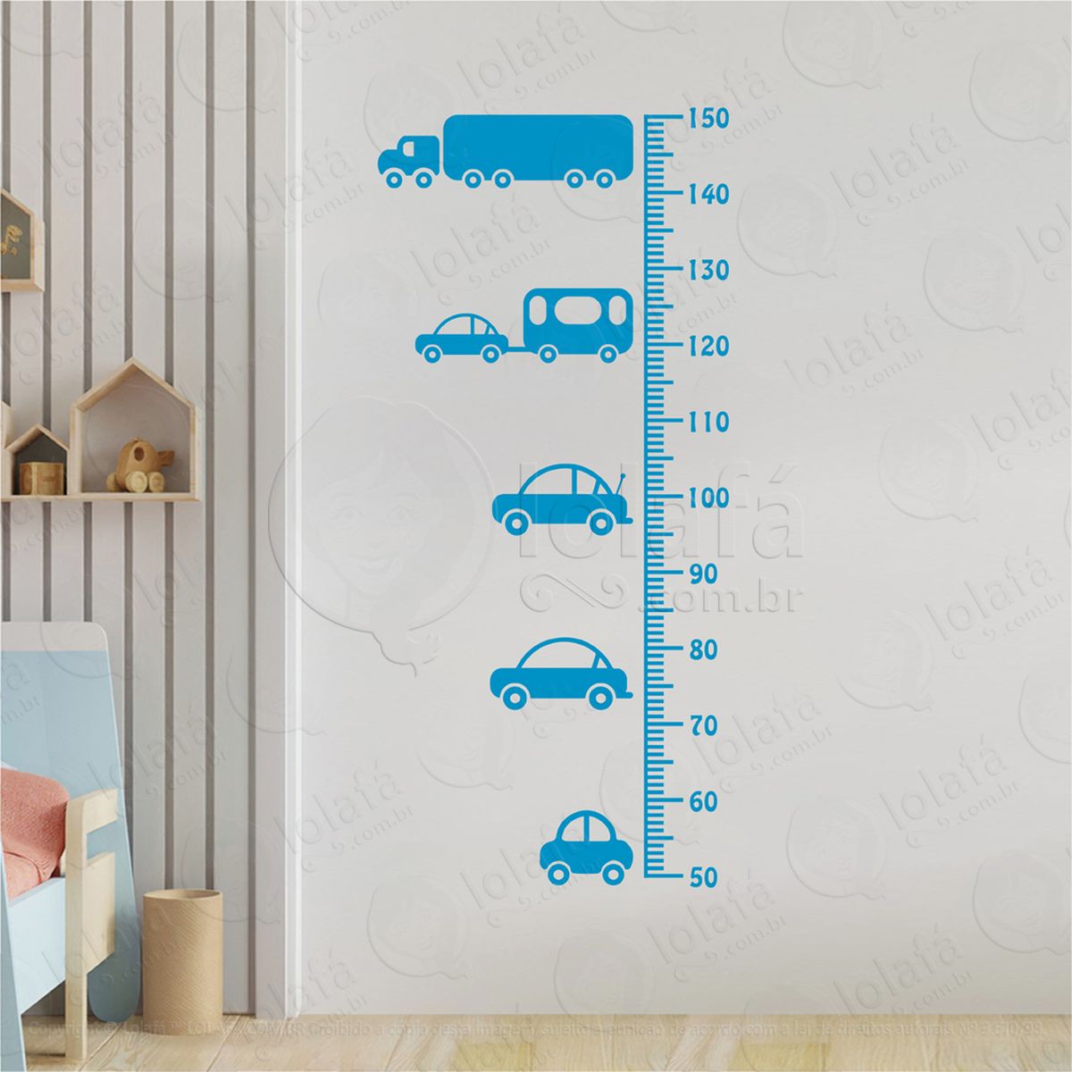 carros e caminhão régua de crescimento mod:51