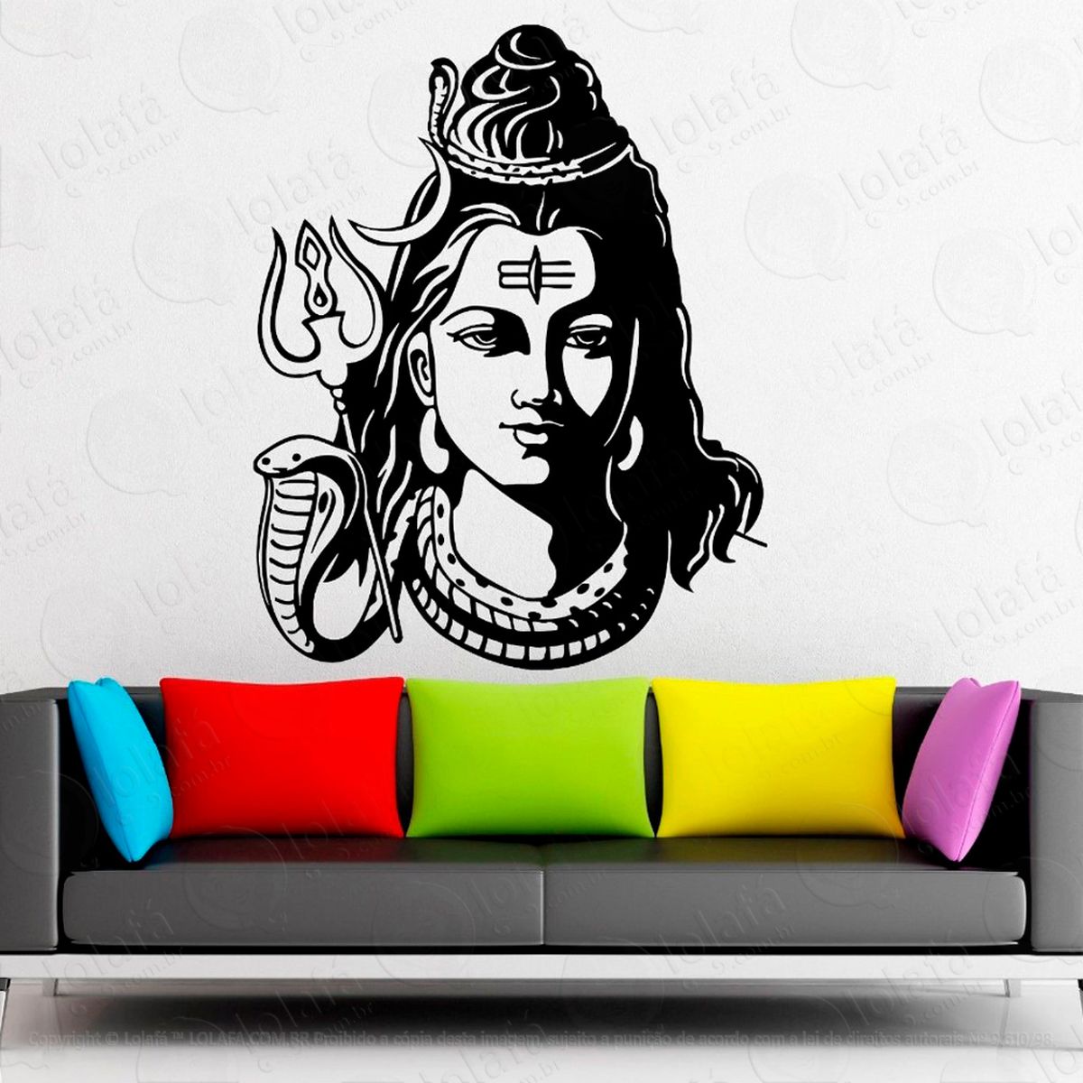 face de shiva adesivos esotéricos mod:38