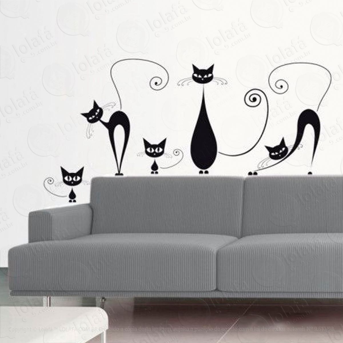 gatos curiosos adesivos esotéricos mod:57