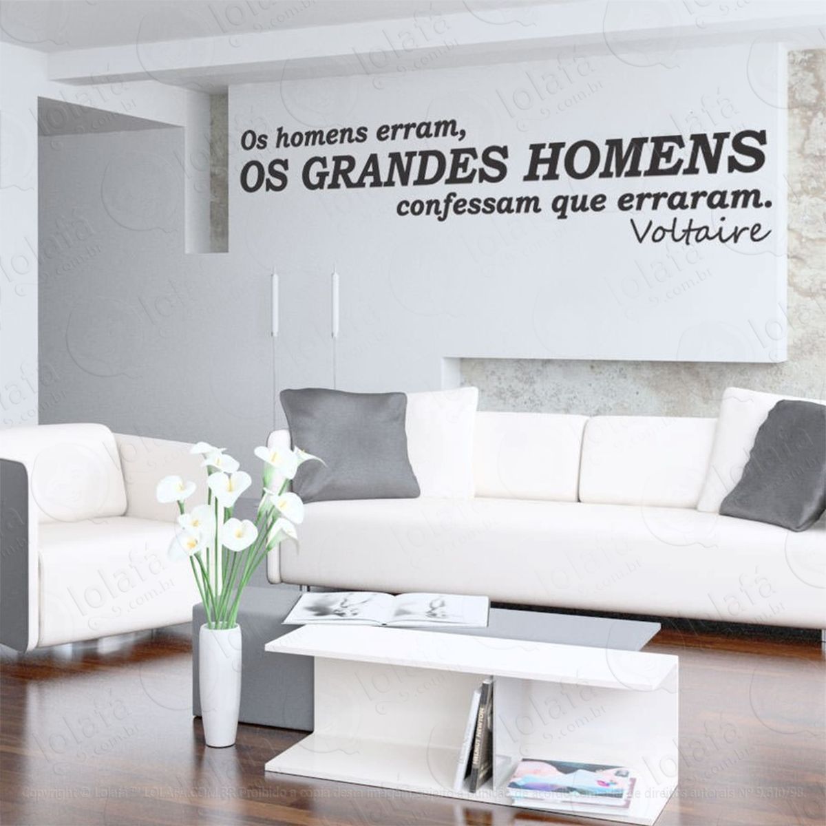os homens erram adesivos de parede frases mod:23