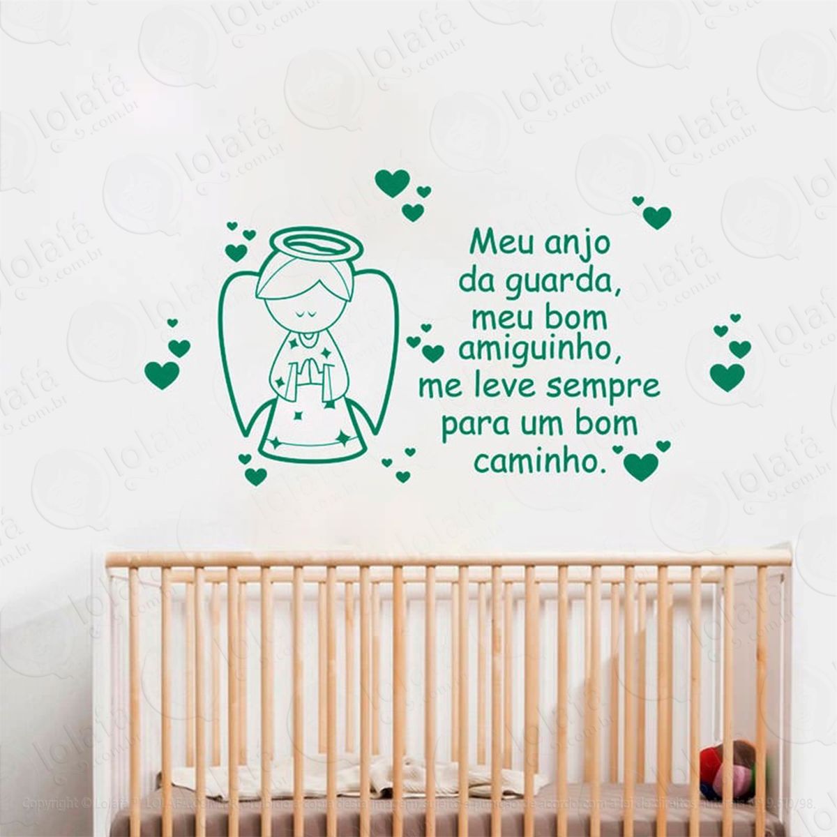anjo da guarda adesivos de parede frases mod:56