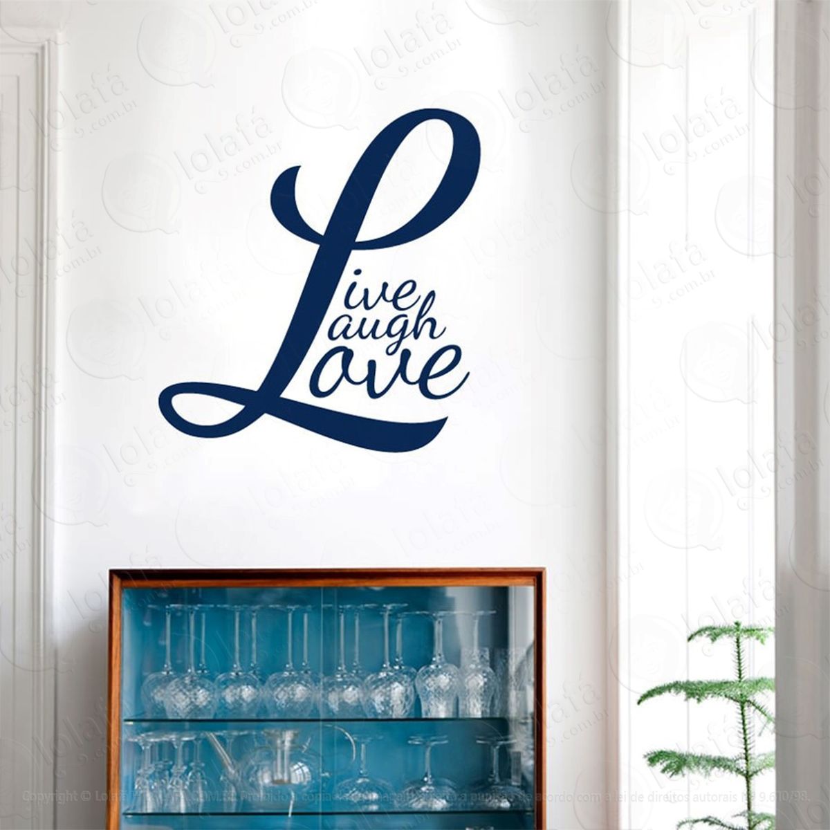 live, laugh, love adesivos de parede frases mod:70