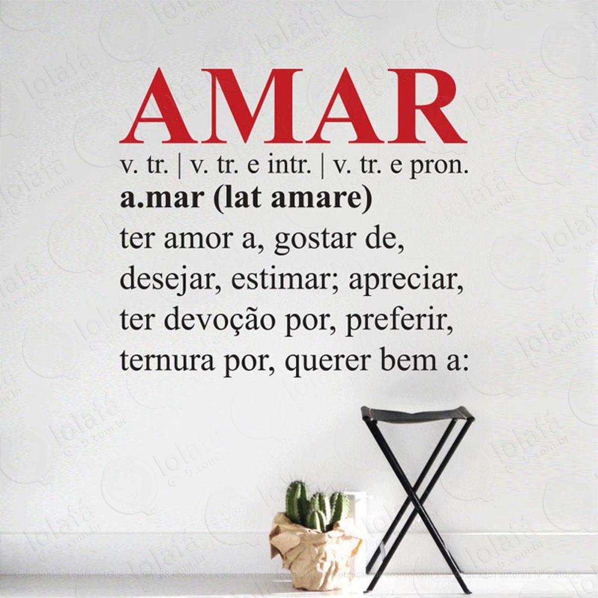 amar adesivos de parede frases mod:82