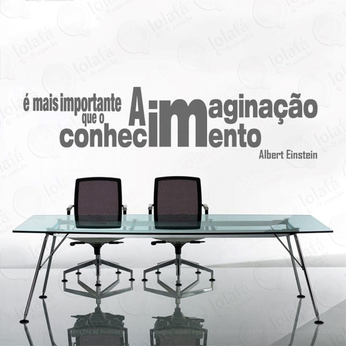 a imaginação adesivos de parede frases mod:129