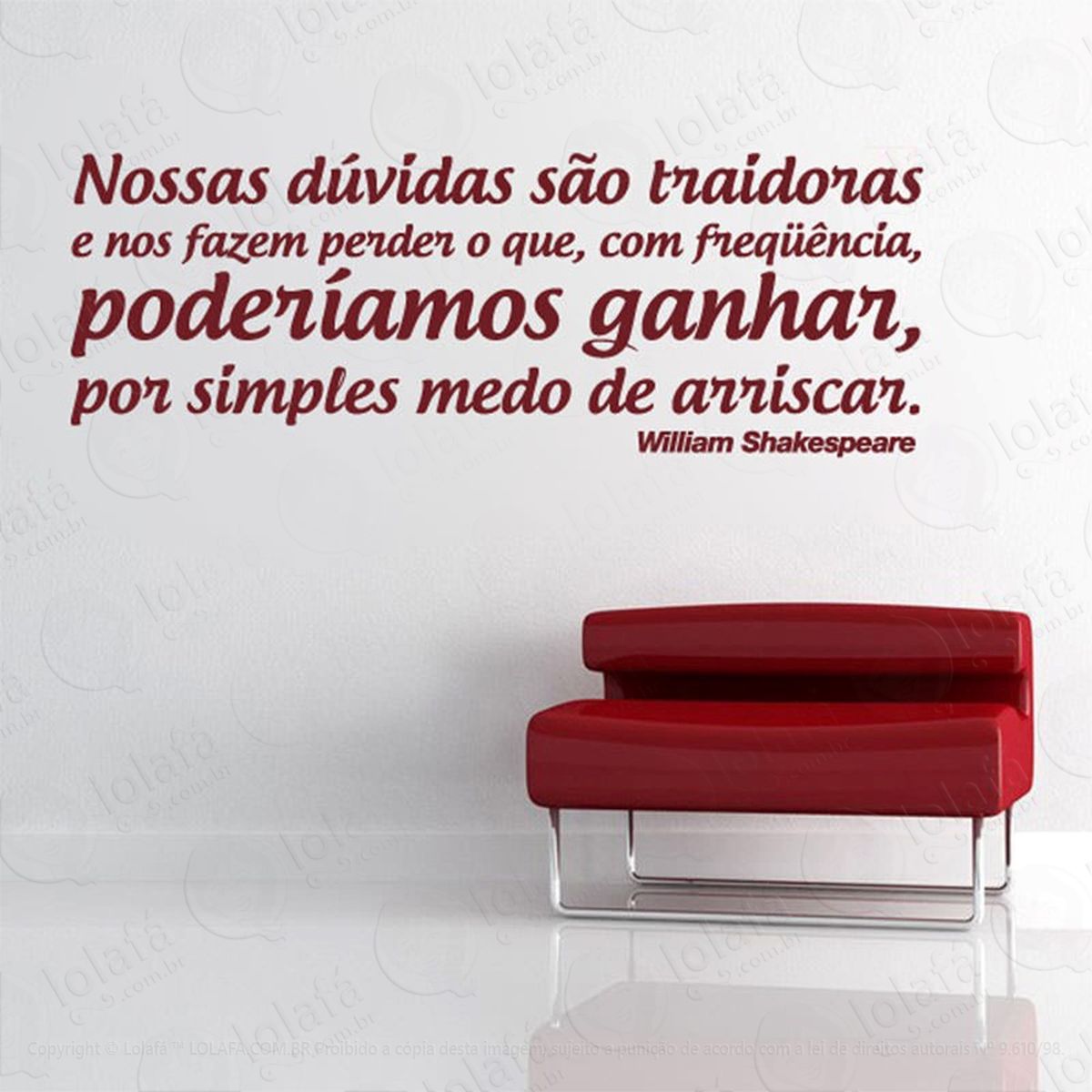 nossas dúvidas adesivos de parede frases mod:166