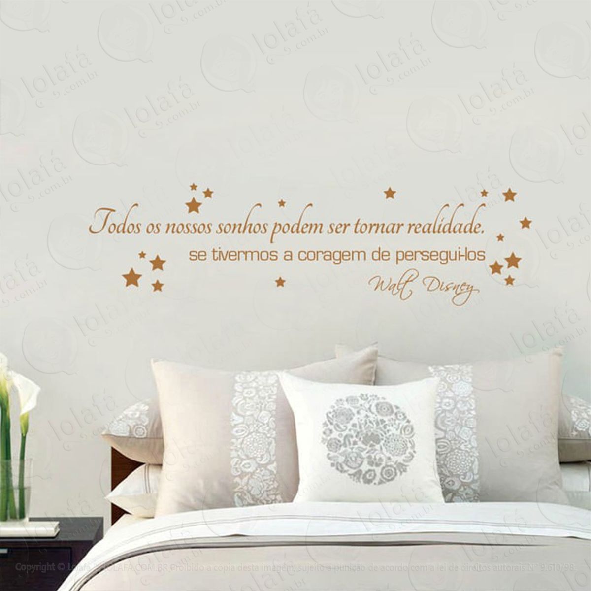 todos os nossos adesivo de parede frase personalizada para sala, quarto, porta e vidro mod:176
