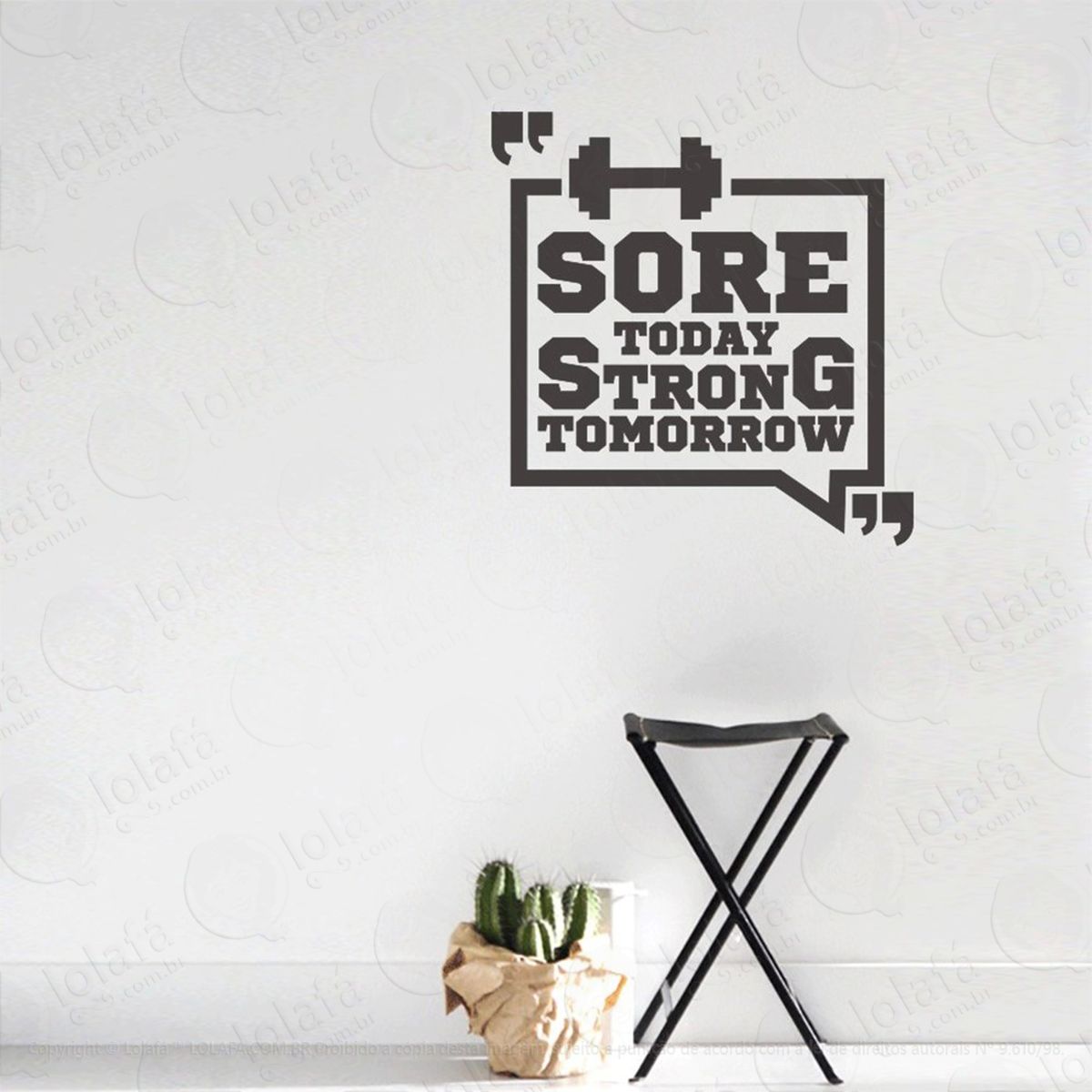 sore today adesivos de parede frases mod:200