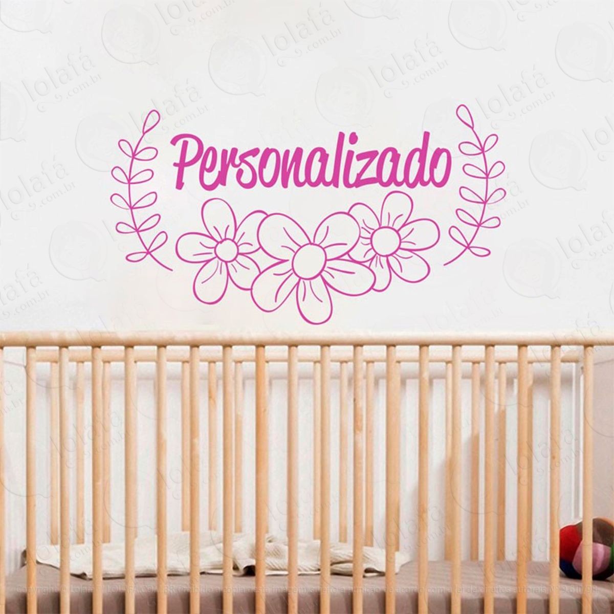 nome personalizado adesivos de parede frases mod:212