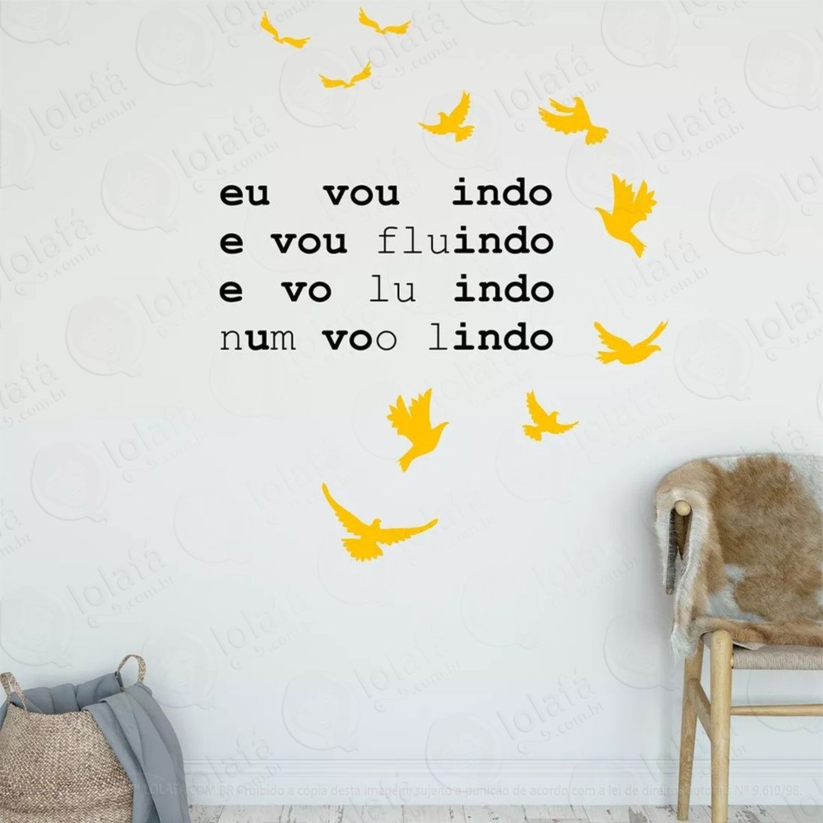 evoluindo adesivos de parede frases mod:215
