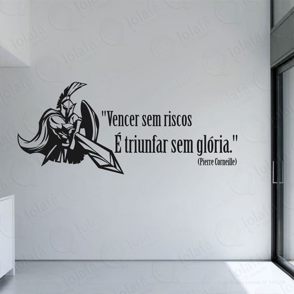 vencer sem riscos adesivos de parede frases mod:235