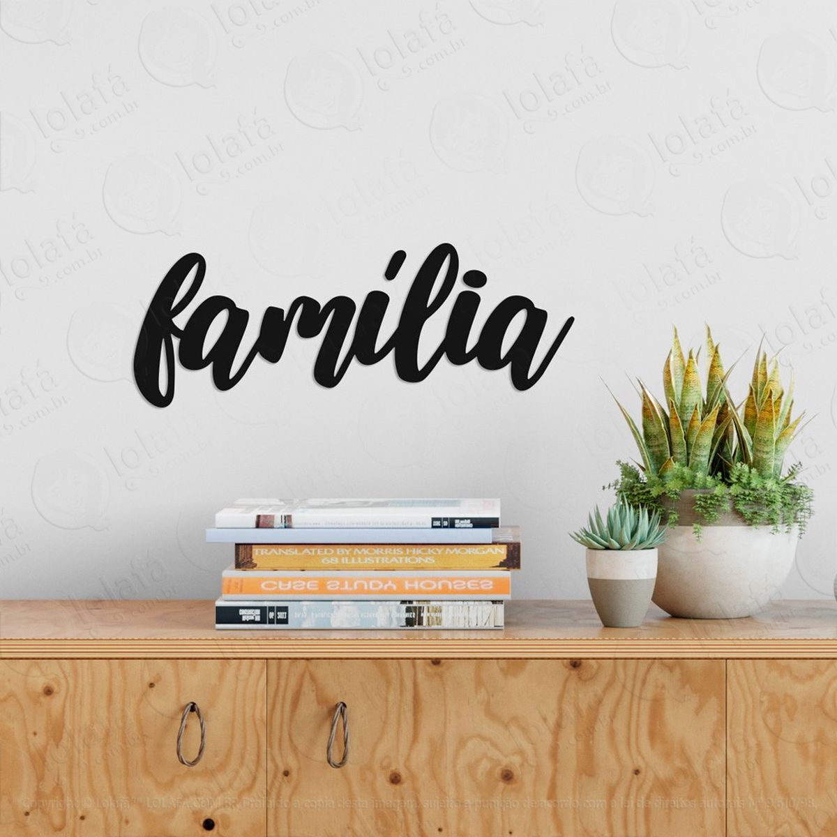 família adesivos de parede frases mod:262