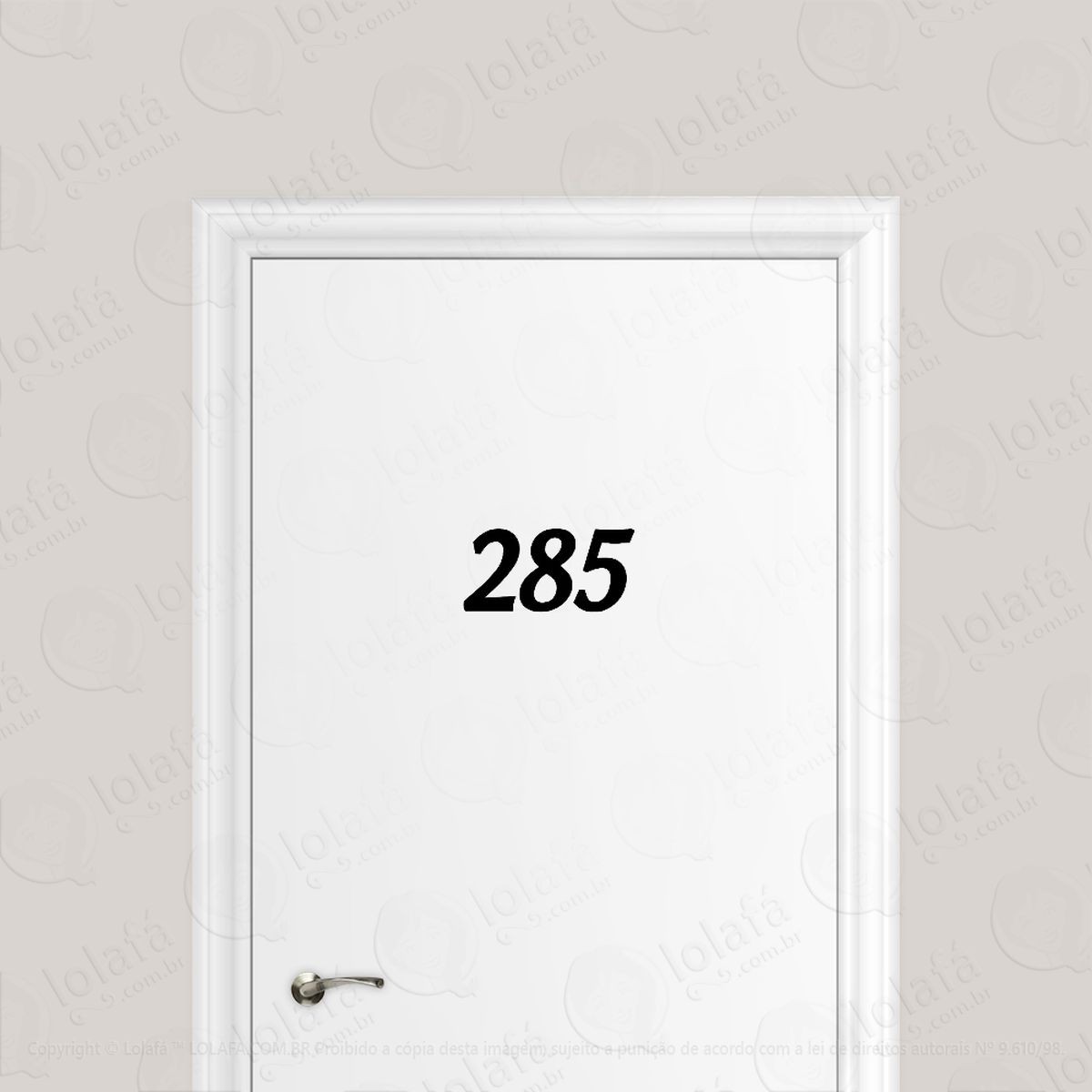 número adesivo para porta de casa escolha 3 dígitos adesivos para porta mod:159