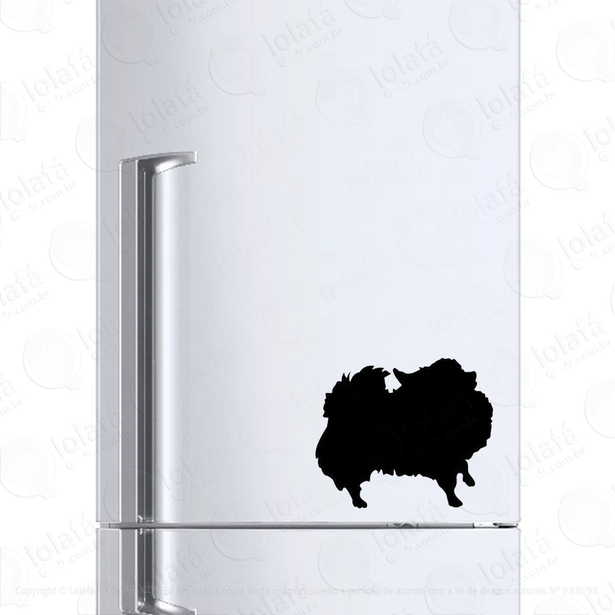 Adesivo Para Geladeira Lulu Da Pomerânia Mod:201