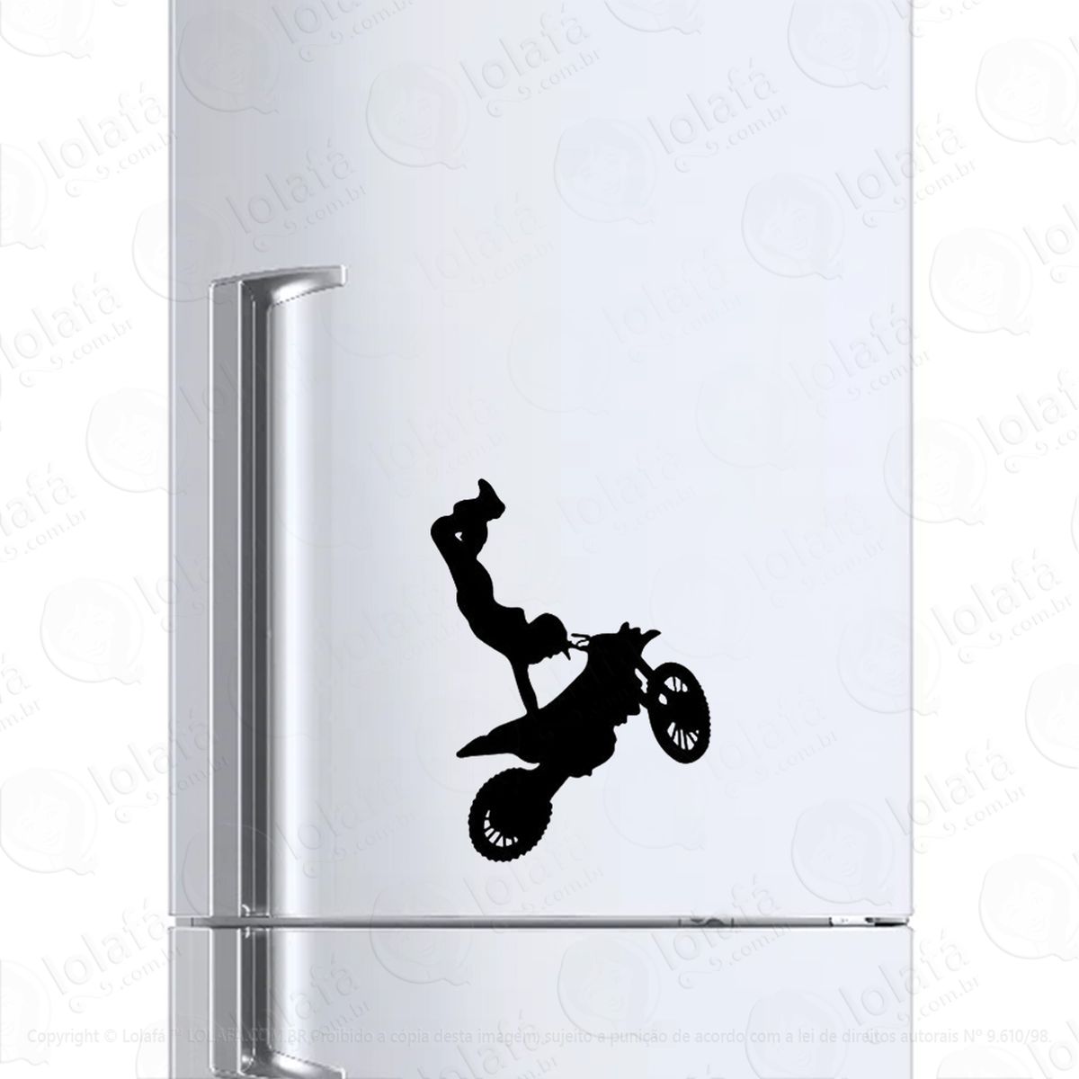 adesivo para geladeira motocross manobras radicais mod:215