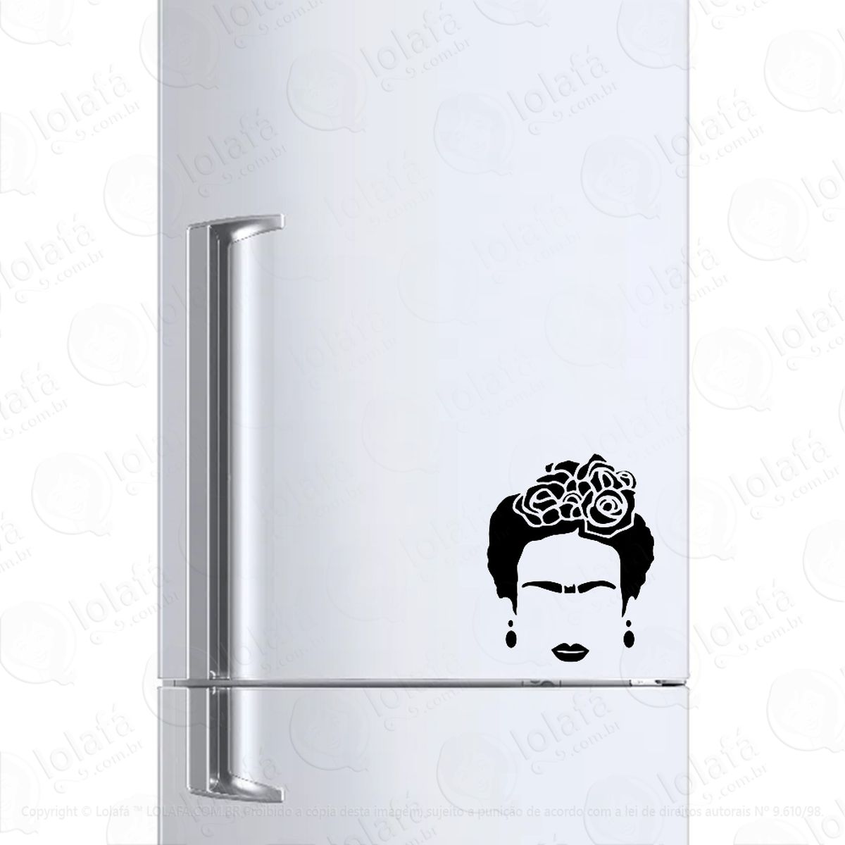 adesivo para geladeira frida kahlo mod:220