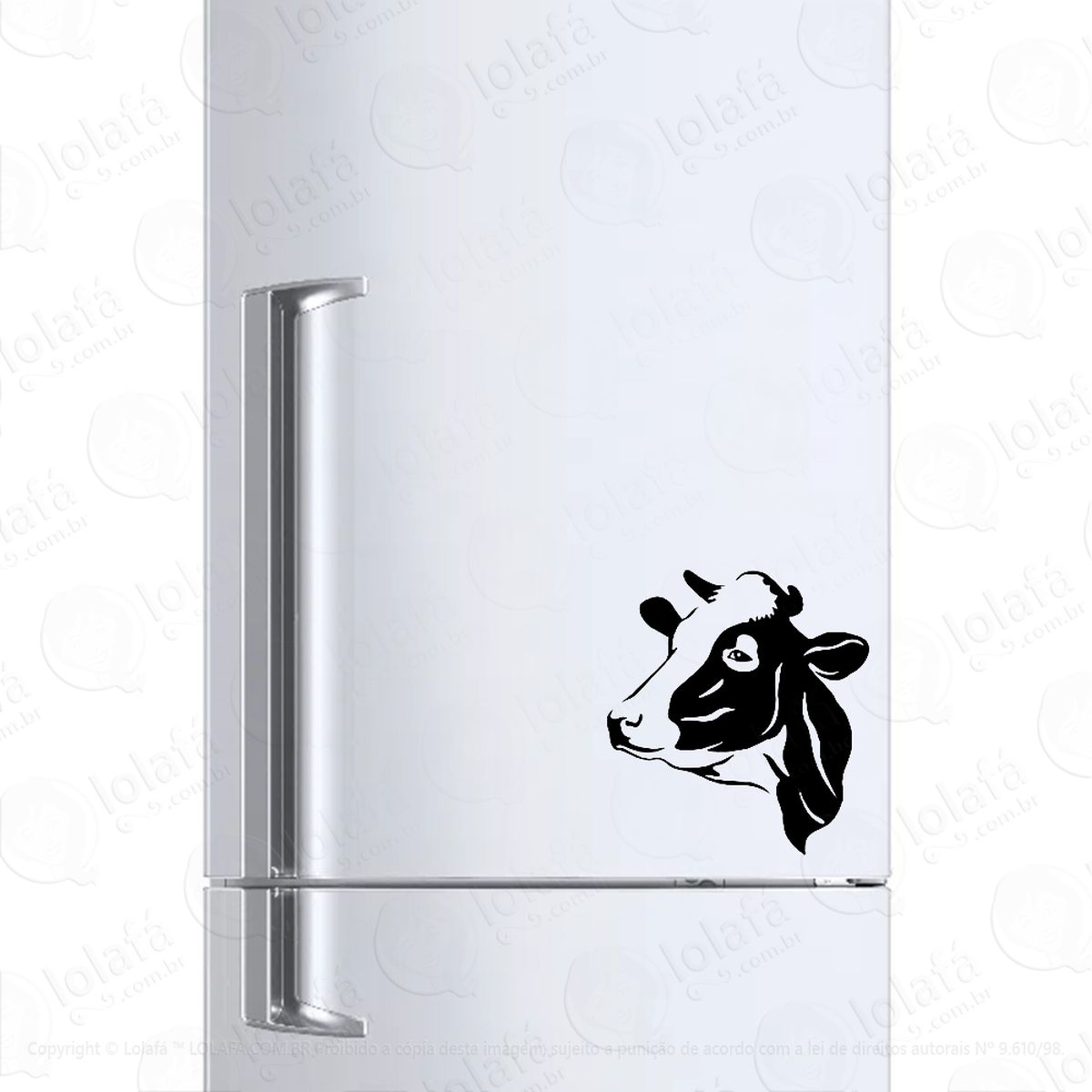 adesivo para geladeira vaca boi mod:229
