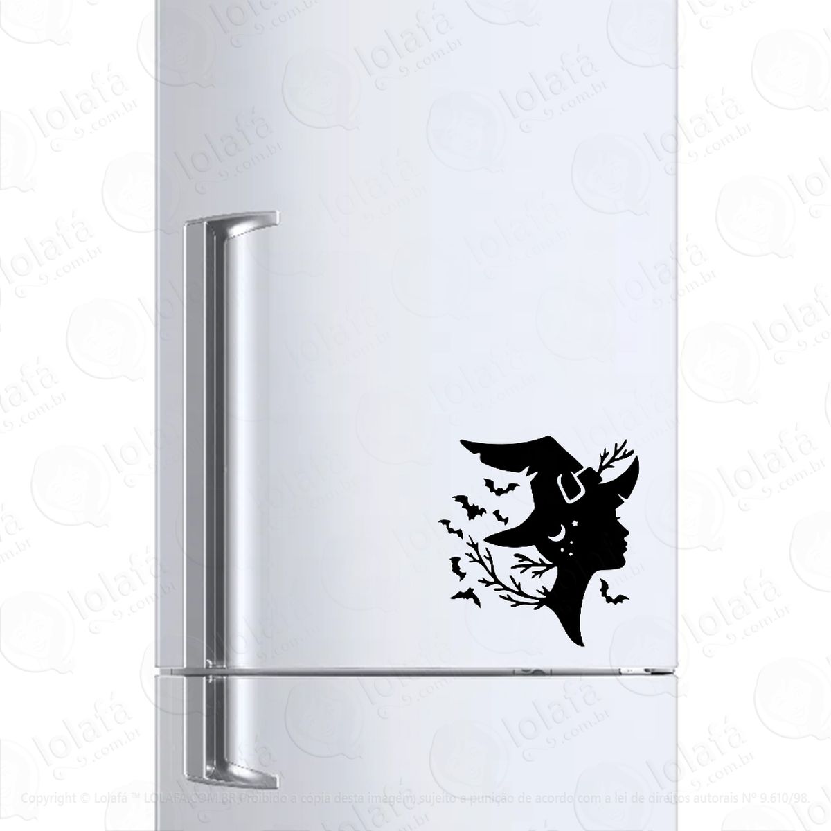 Adesivo Para Geladeira Bruxa Witch Natureza Wicca Mod:236