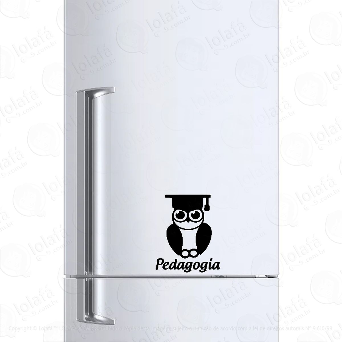 adesivo para geladeira pedagogia profissão professor mod:403