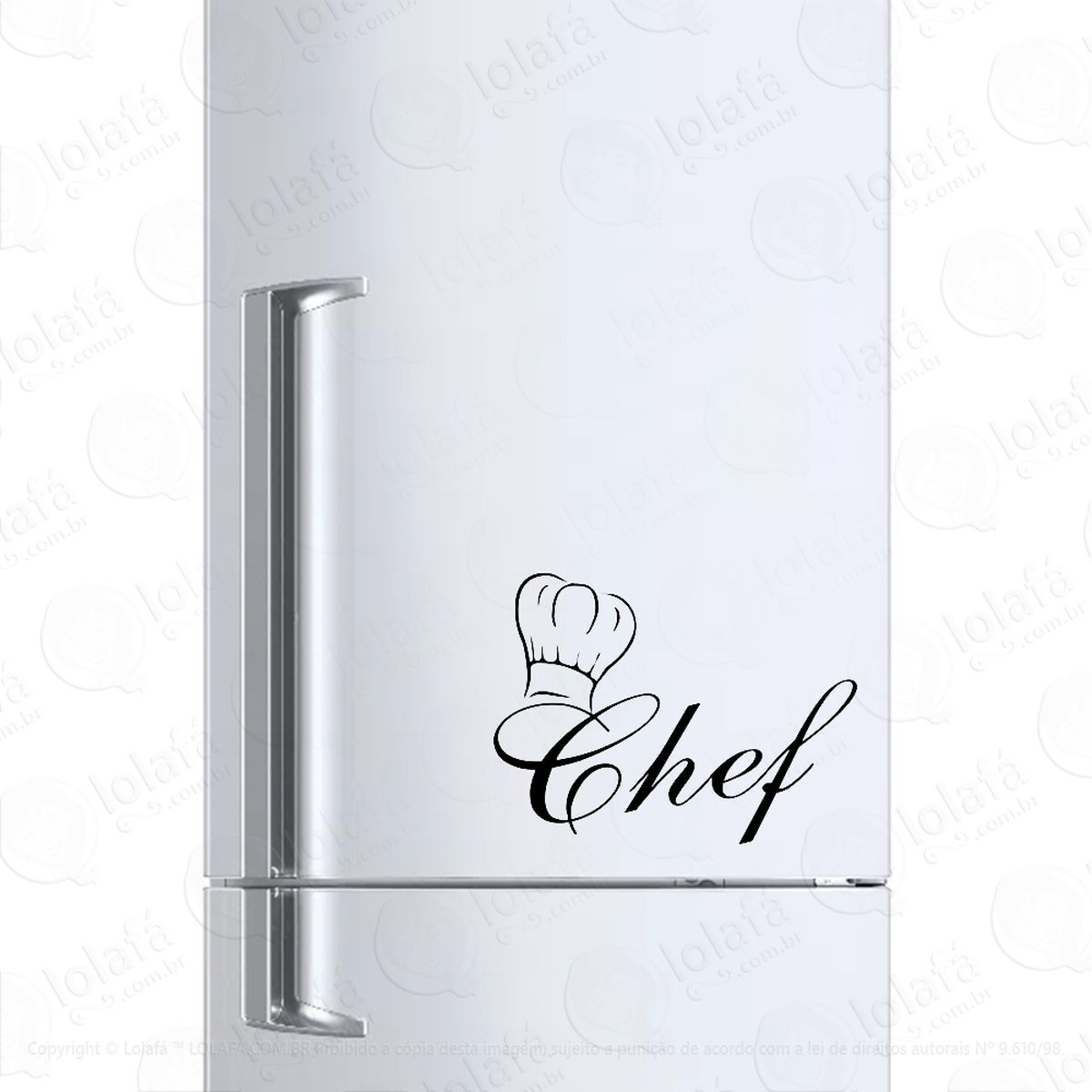Adesivo Para Geladeira Chef De Cozinha Mod:452