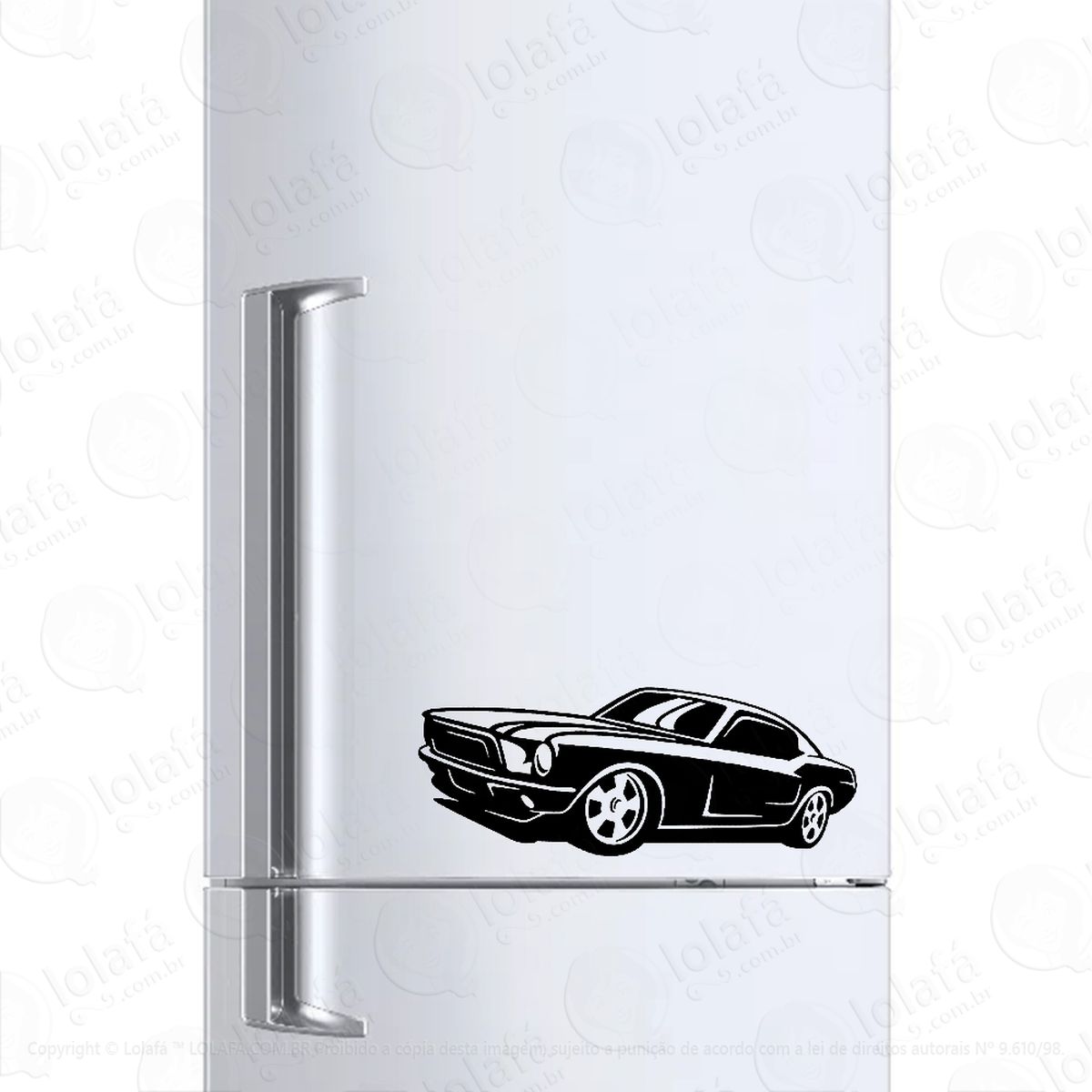Adesivo Para Geladeira Mustang Clássico Mod:461
