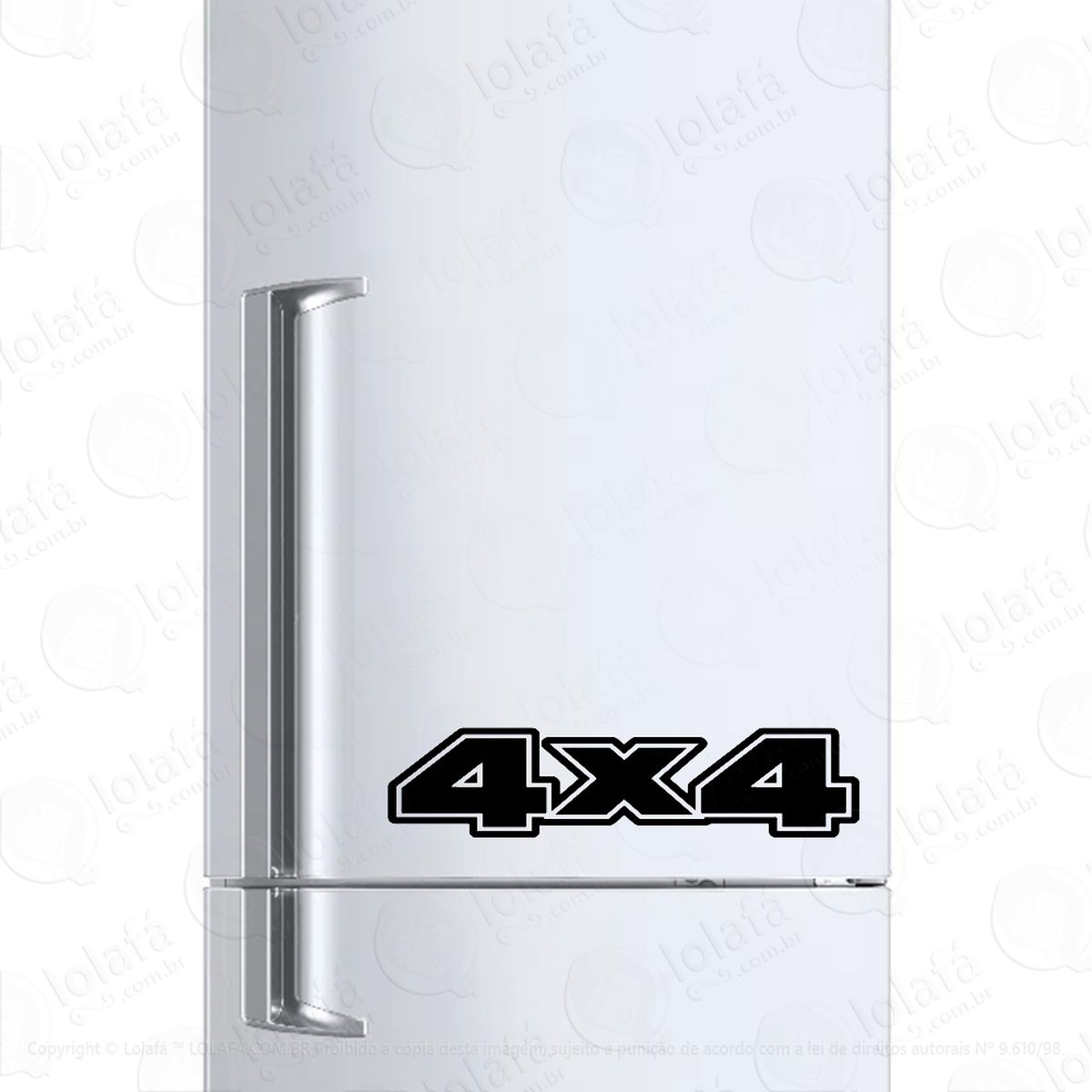 Adesivo Para Geladeira Tração 4x4 Mod:510