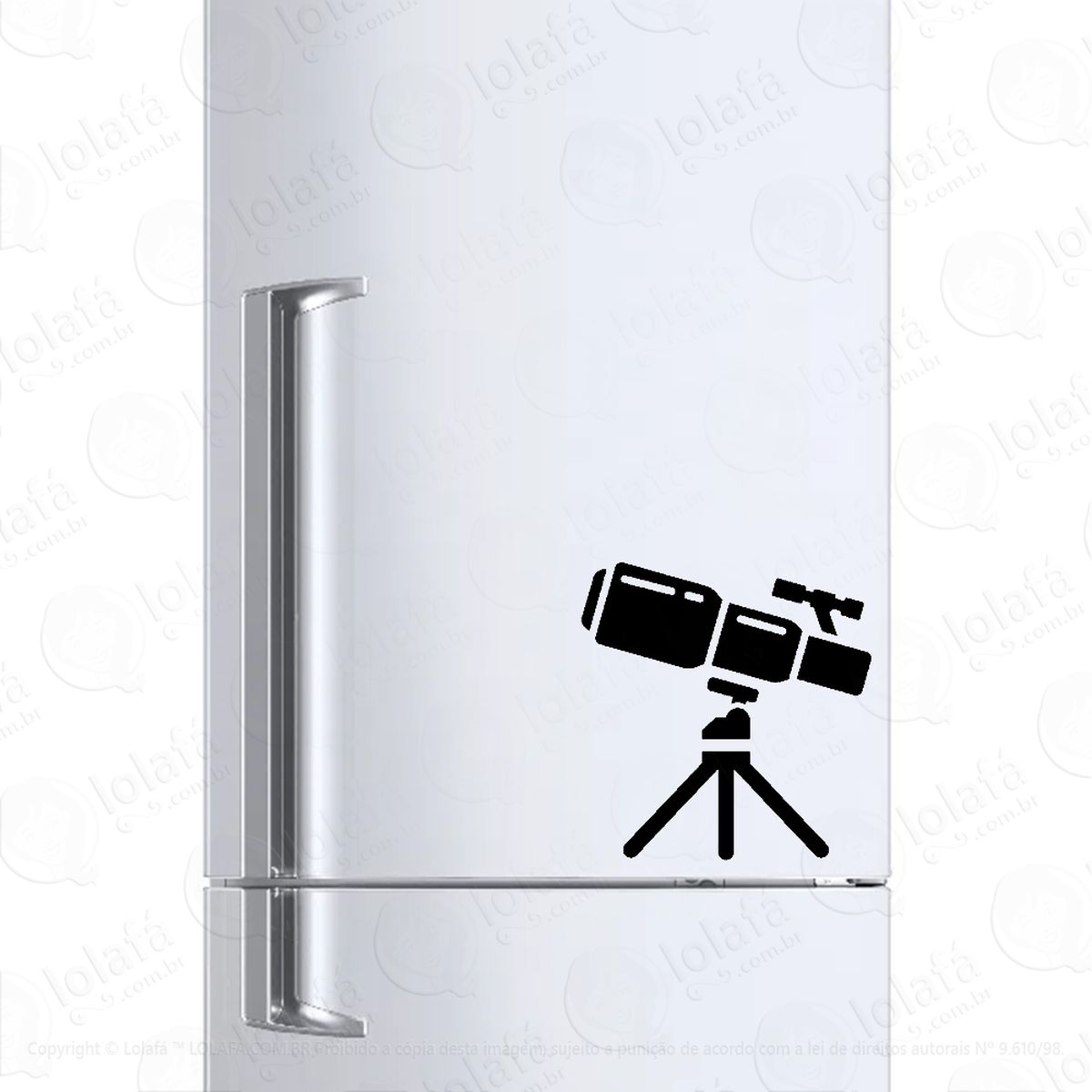 Adesivo Para Geladeira Astronomia Telescópio Mod:924