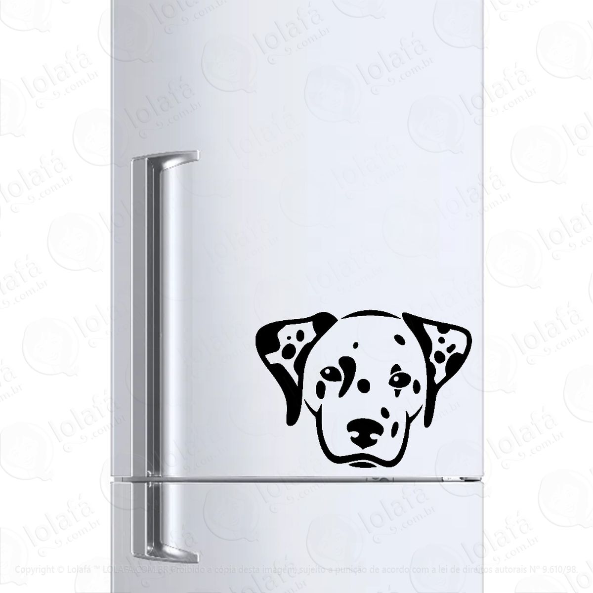 Adesivo Para Geladeira Dalmata Raça Cachorro Mod:943