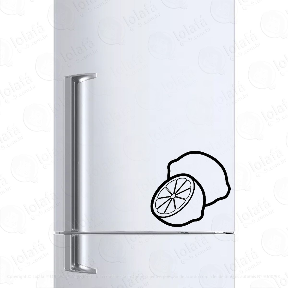 Adesivo Para Geladeira Limões Cortados Mod:986