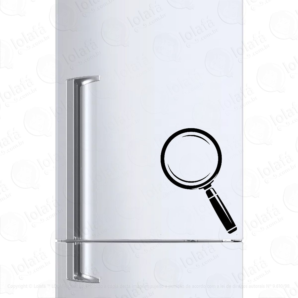 Adesivo Para Geladeira Lupa Lente De Aumento Mod:1046