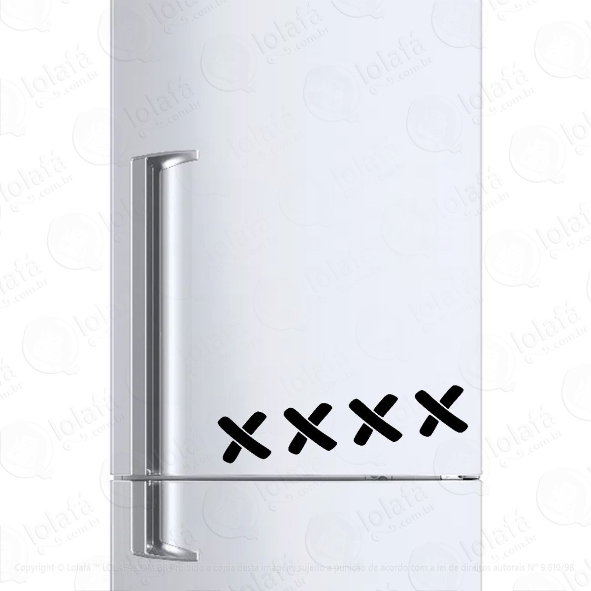 Adesivo Para Geladeira Pontos Cicatriz Mod:1193