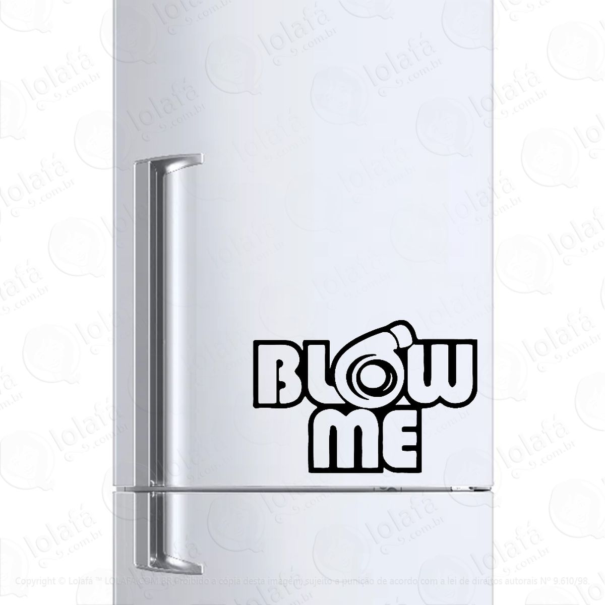 Adesivo Para Geladeira Blow Me Turbina Mod:1214