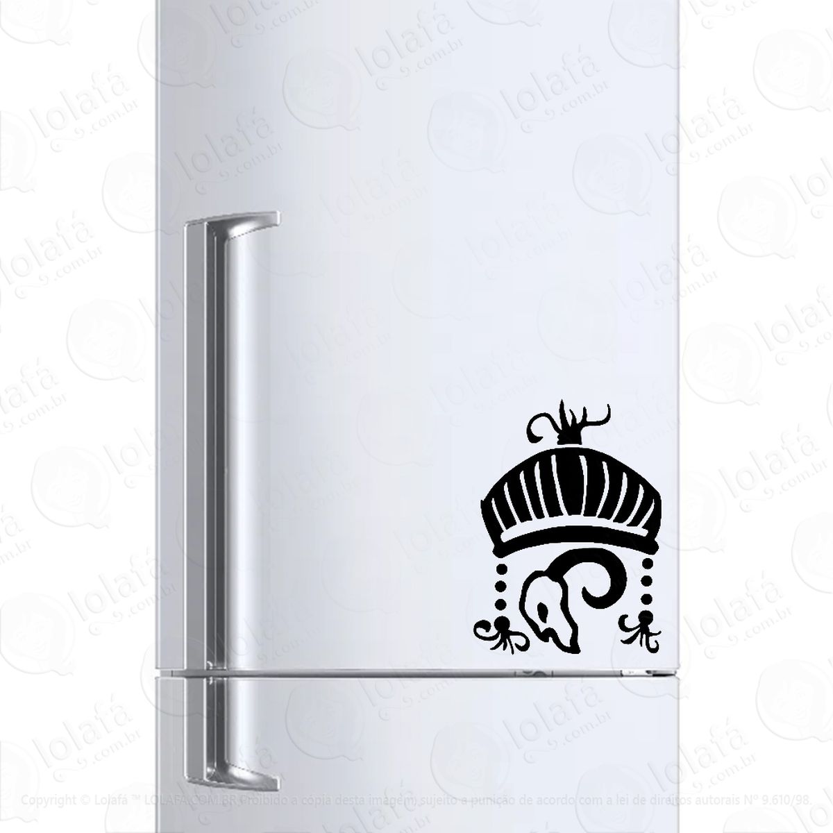 Adesivo Para Geladeira Baiani Umbanda Candomblé Orixá Mod:1252