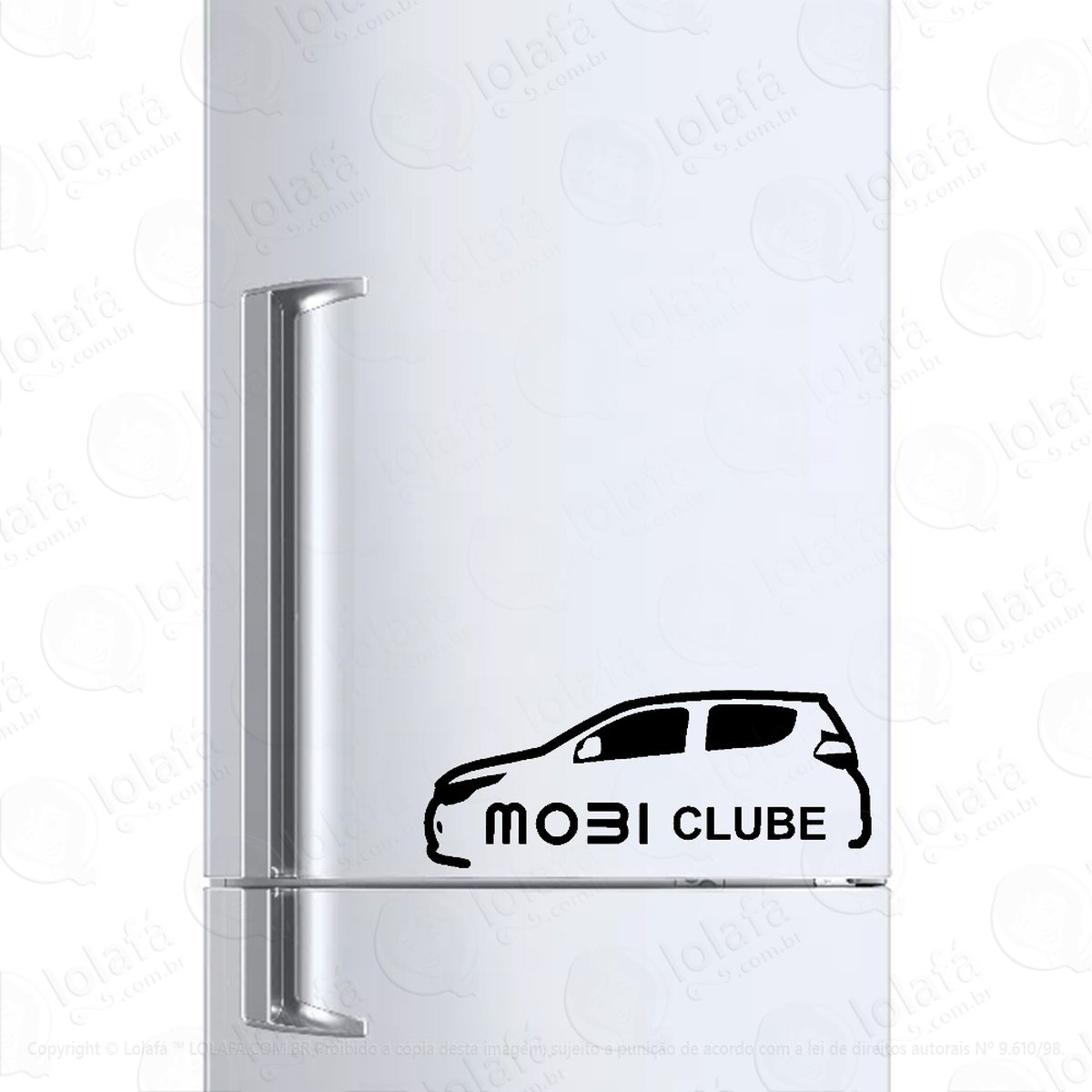 adesivo para geladeira clube do carro fiat mobi mod:1426