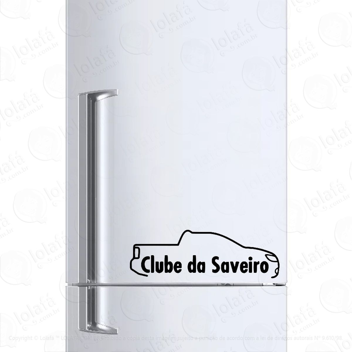 adesivo para geladeira clube carro saveiro mod:1428