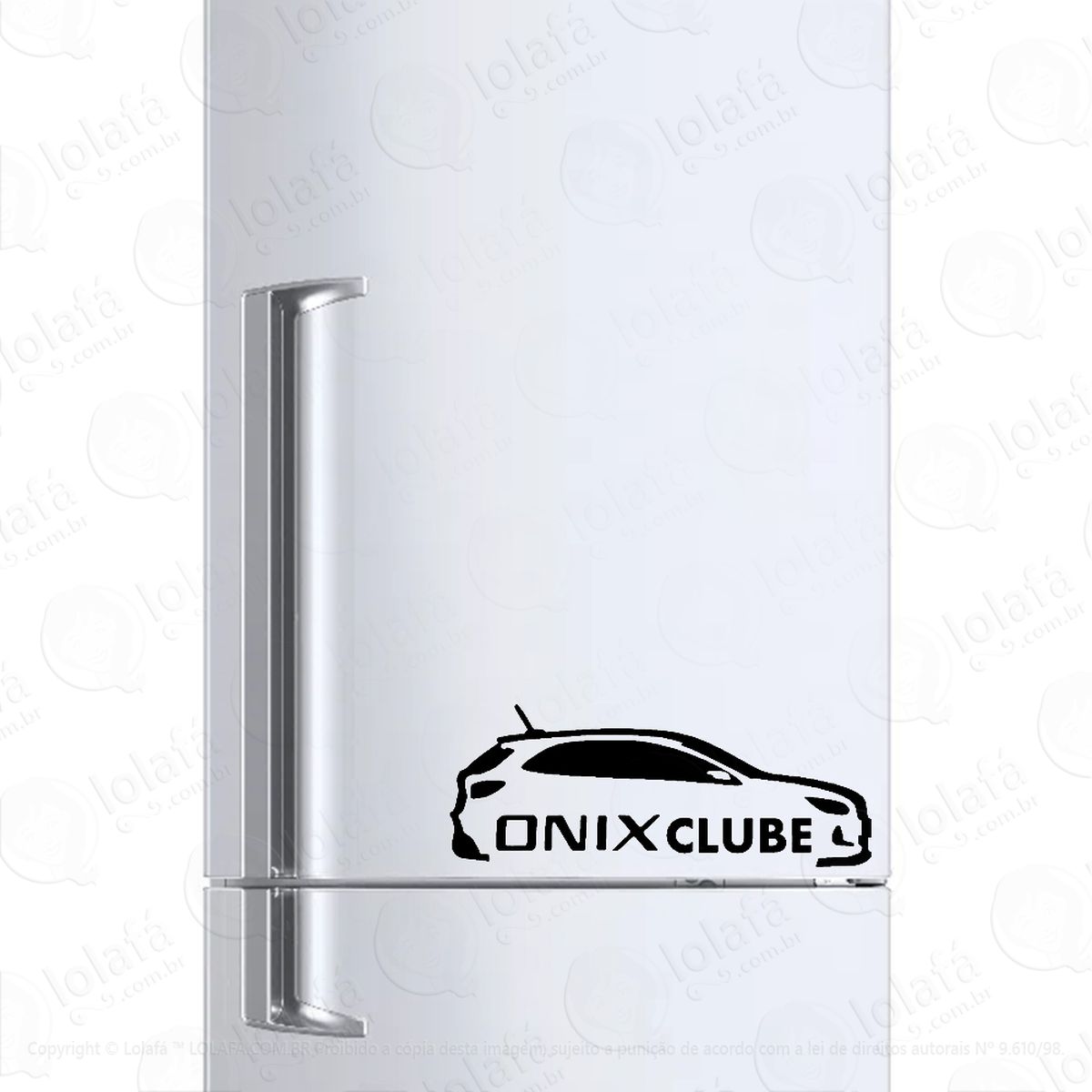 Adesivo Para Geladeira Clube Onix Chevrolet Mod:1441