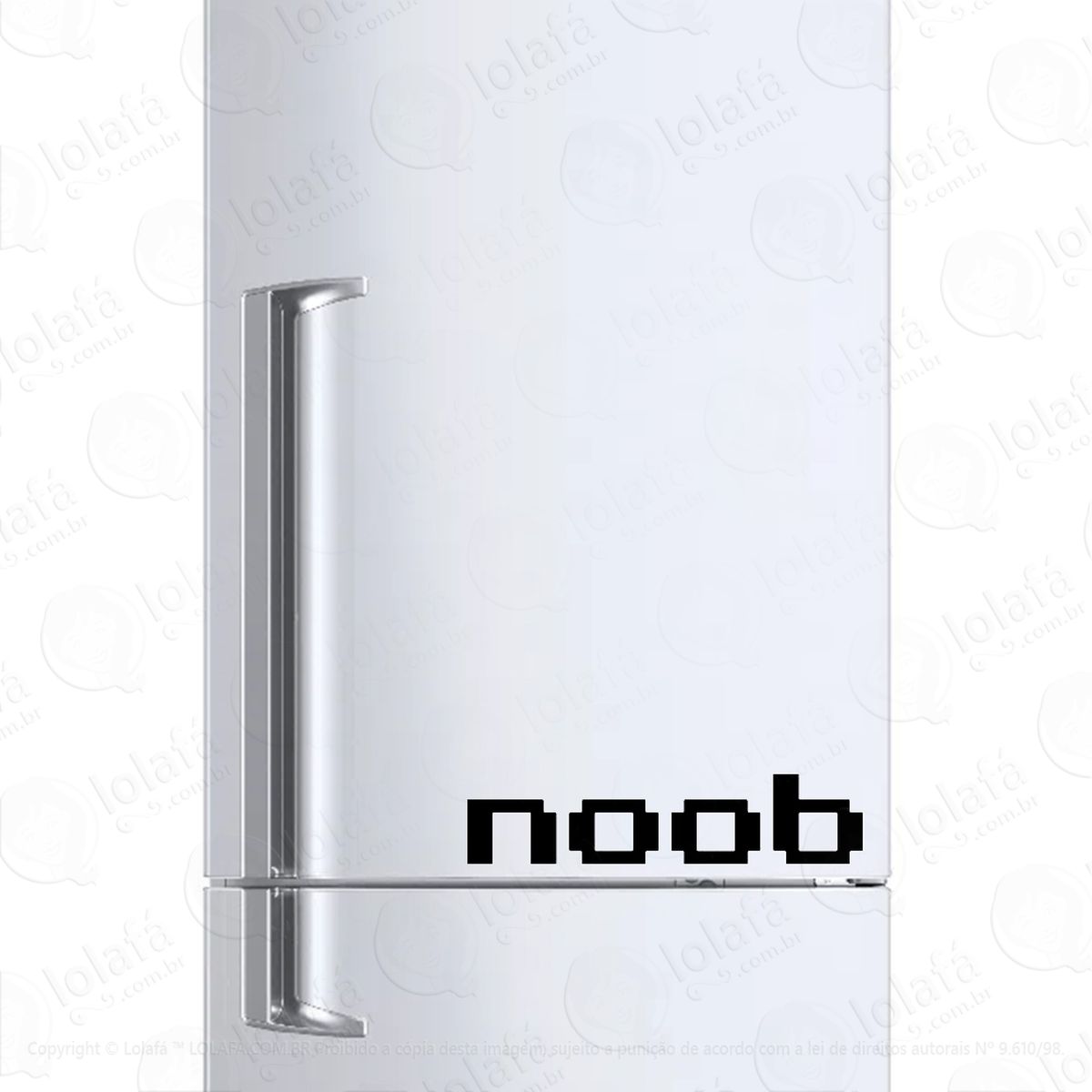 Adesivo Para Geladeira Noob Jogador Mod:1542