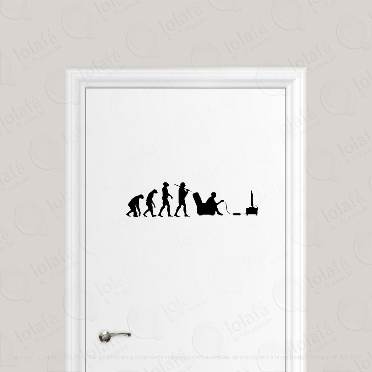 adesivo para porta evolução gamer video game adesivos para porta mod:1697
